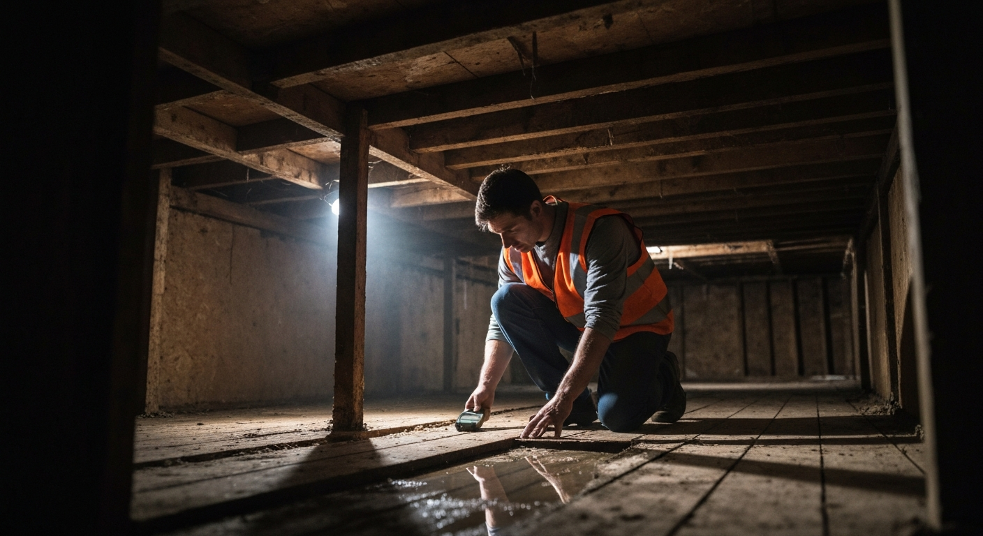 The Hidden Dangers of Crawl Space Moisture