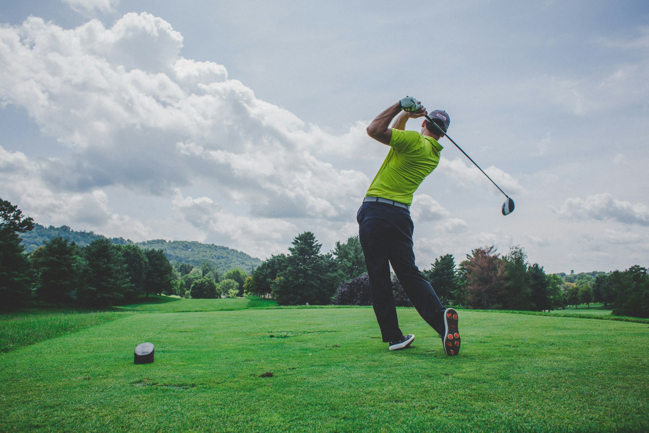 Golfare på banan
