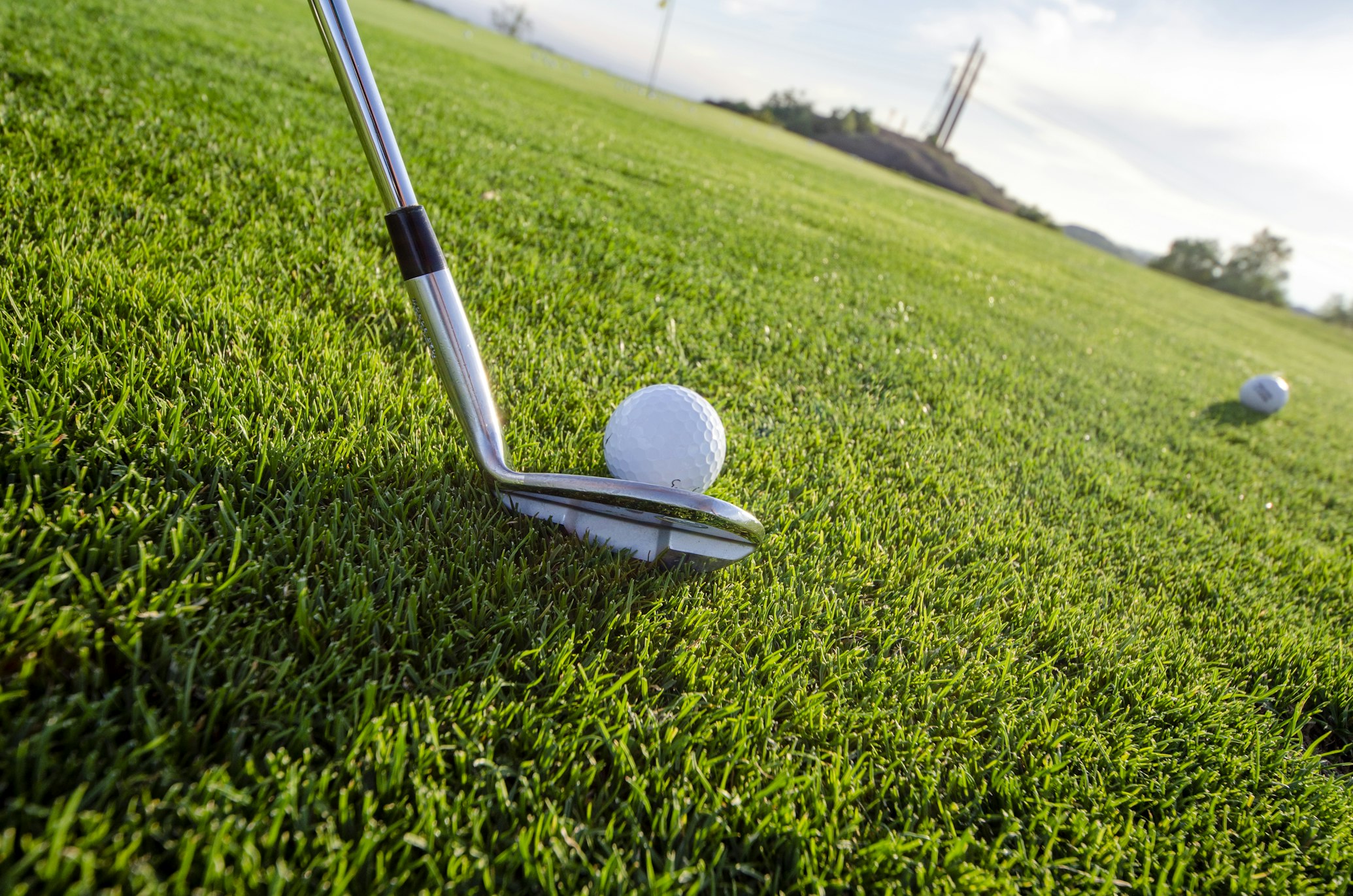 Golfsving i närbild