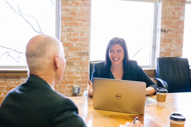 Professional business consultation meeting