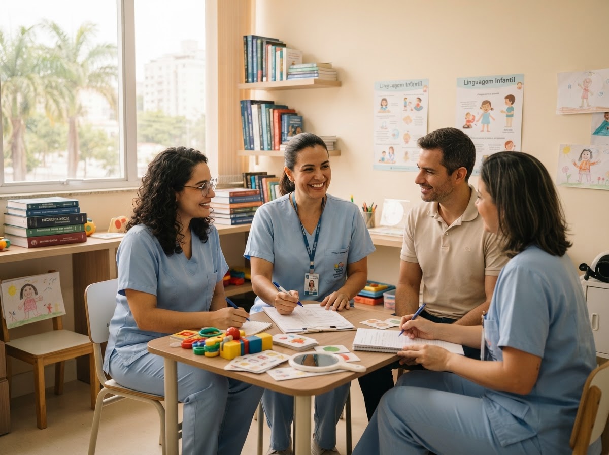 Visita da fonoaudióloga Anelise Sabbag, coordenadora no Hospital Sobrapar