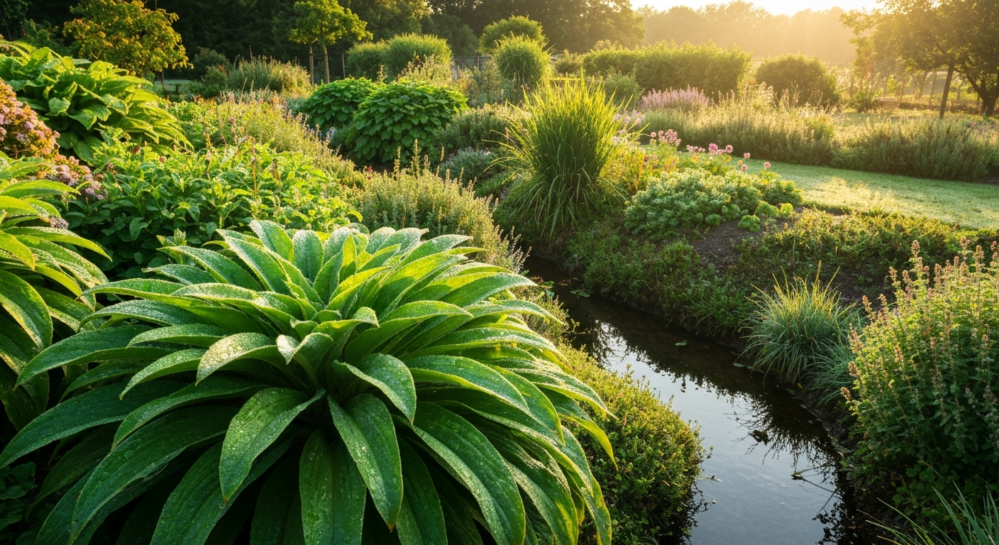 Beautiful eco-friendly garden