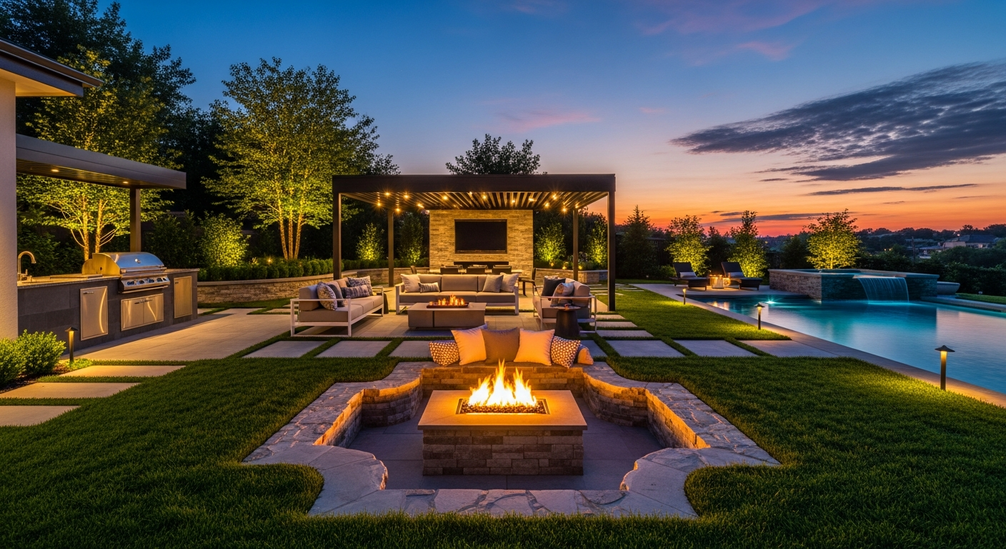Luxurious landscaping
