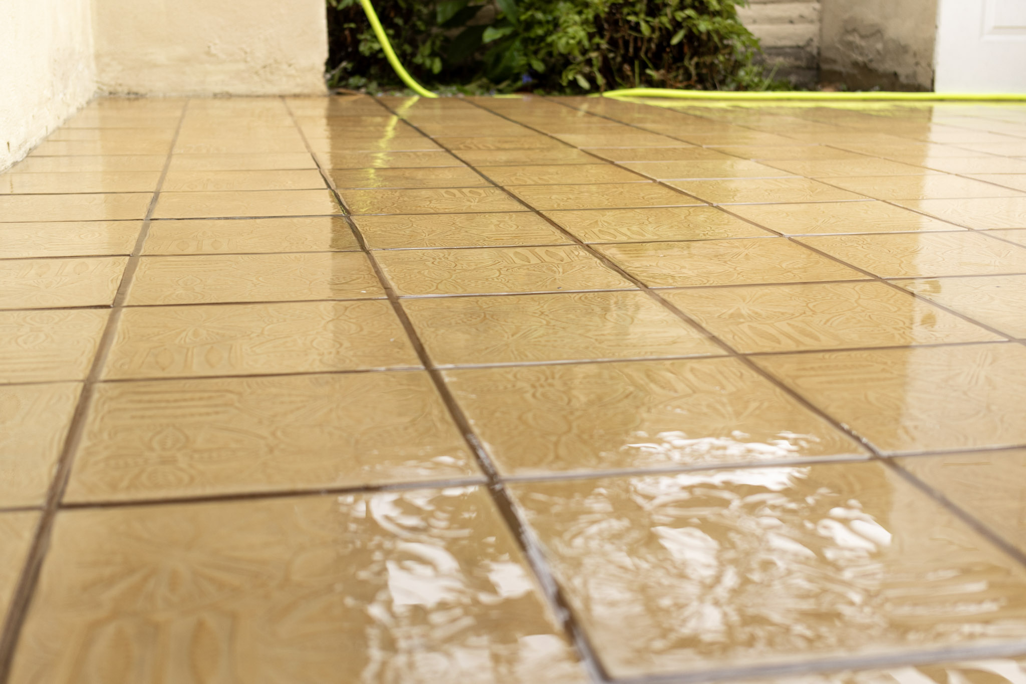 After residential driveway pressure washing in Chula Vista by Wilson Porter Services
