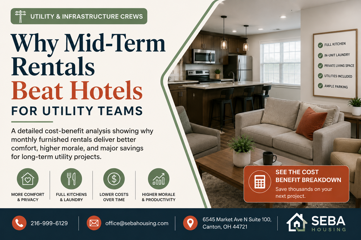Why Mid-Term Rentals Beat Hotels FOR UTILITY TEAMS