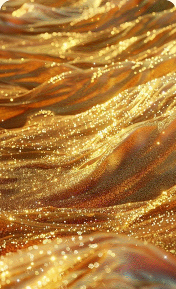 Golden flowing energy