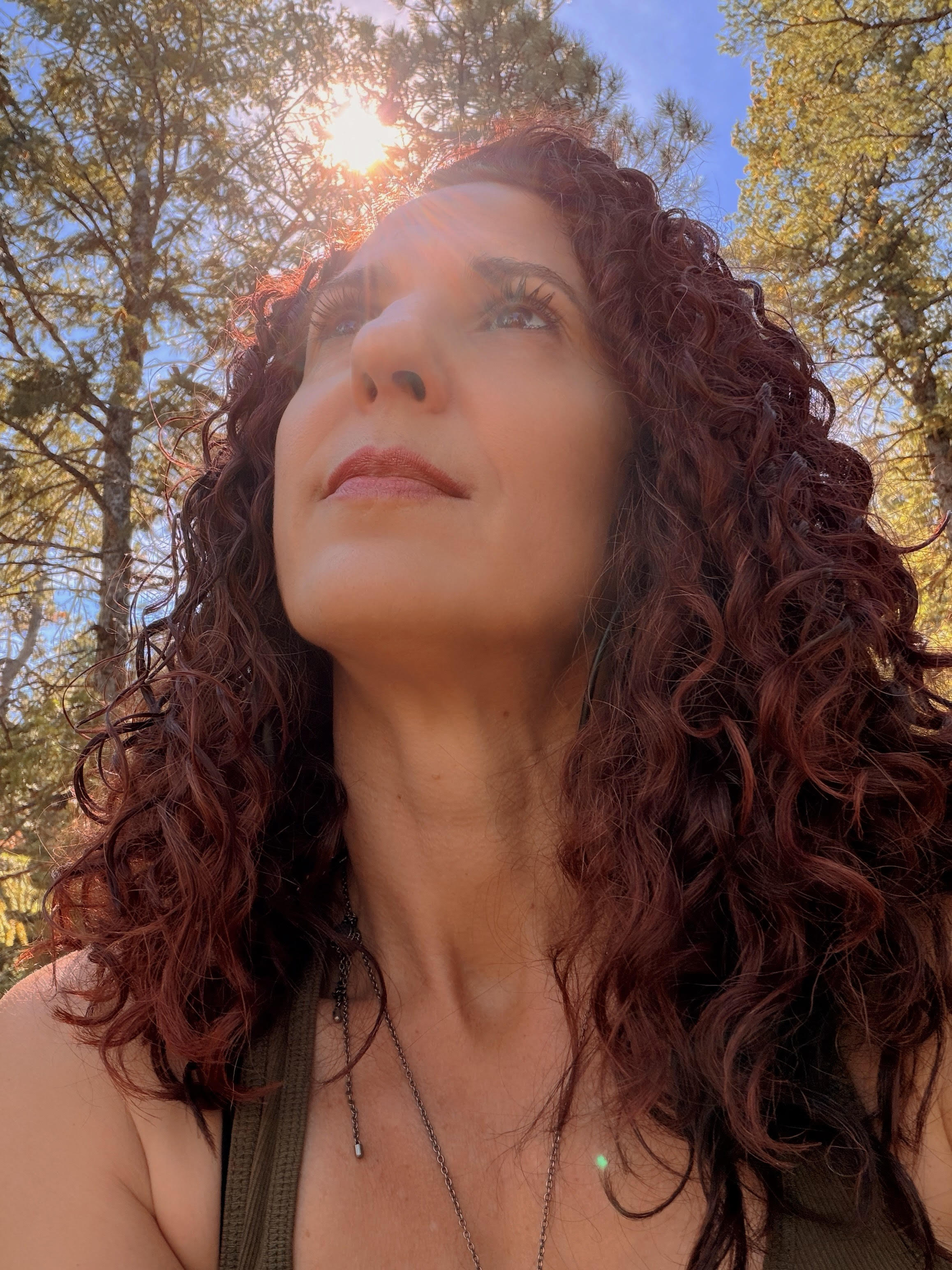 Alara Sage looking toward the light