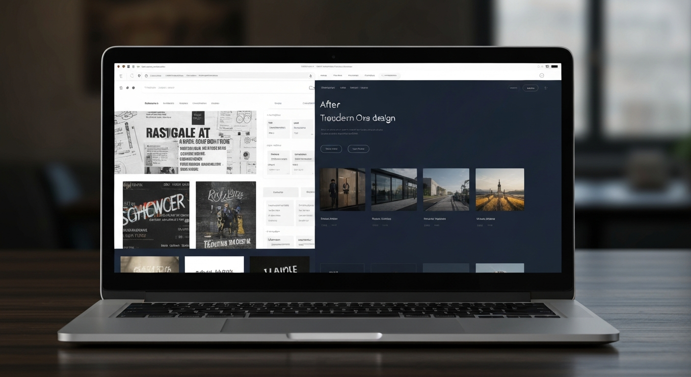 Website Before After Mockup