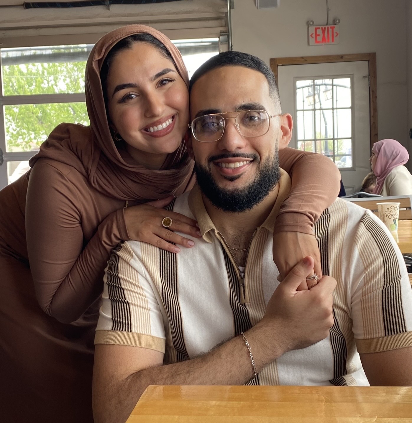 Ameen with his wife