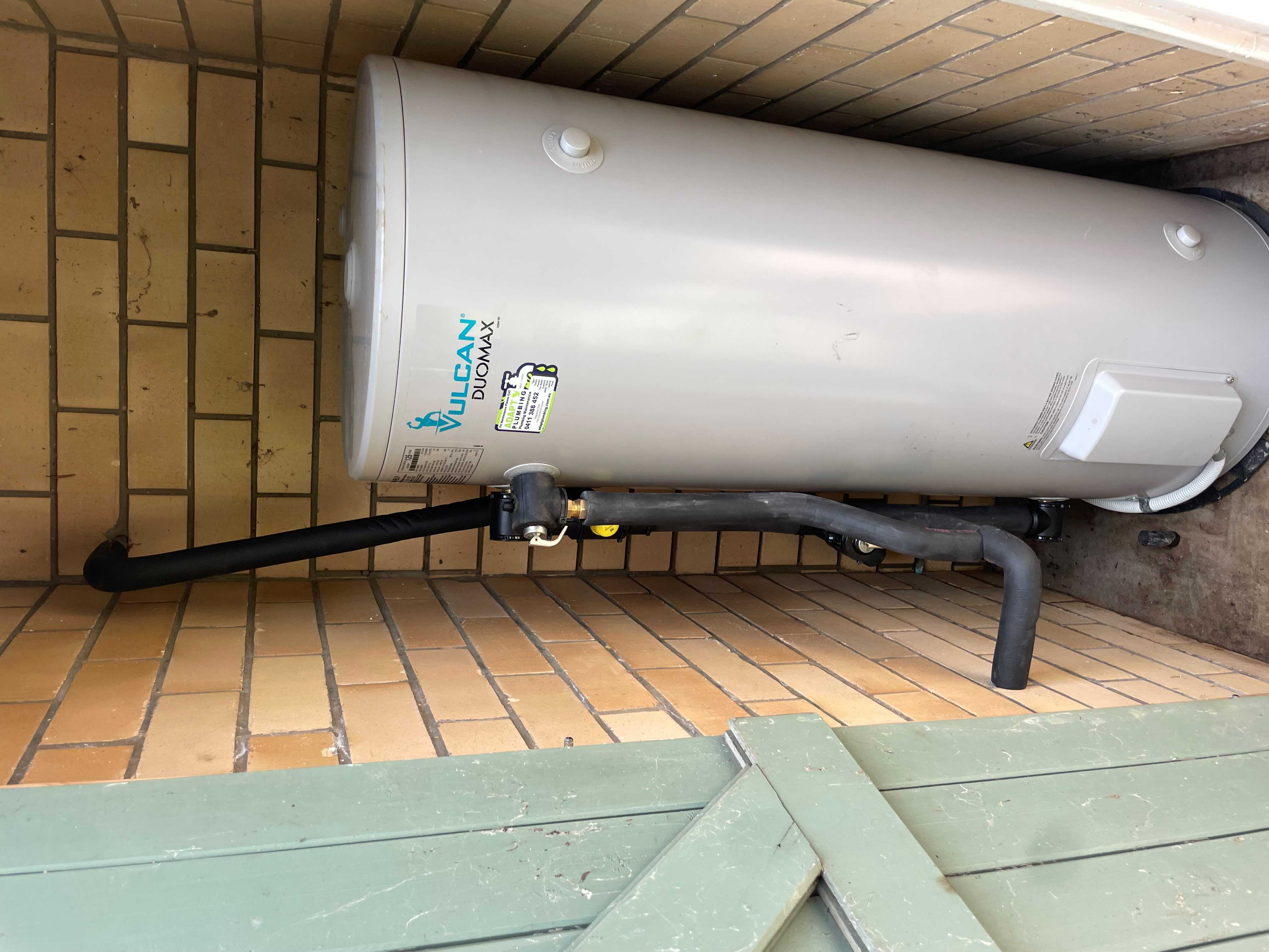 Hot water installation 2