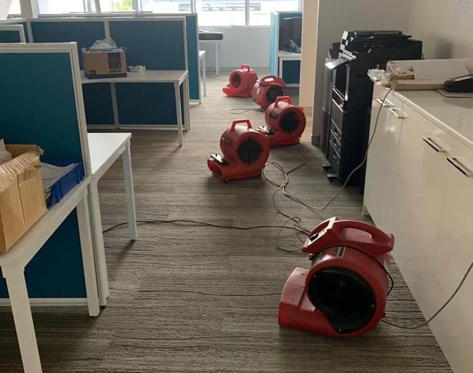 Commercial water damage restoration equipment