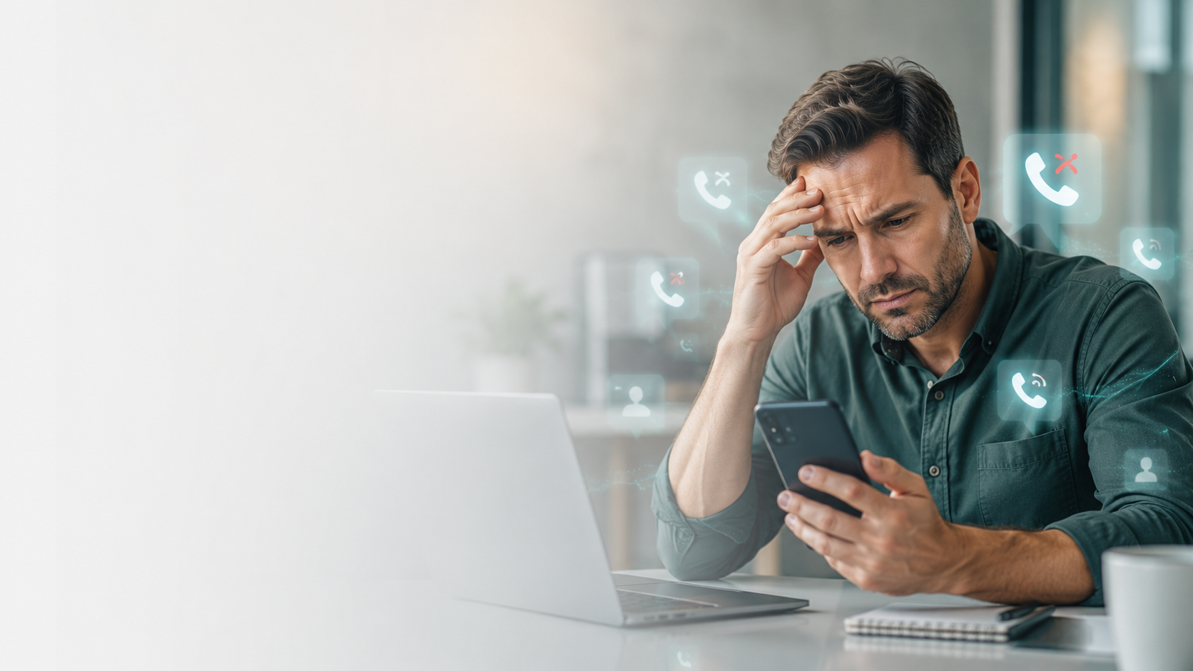 Business owner using AI