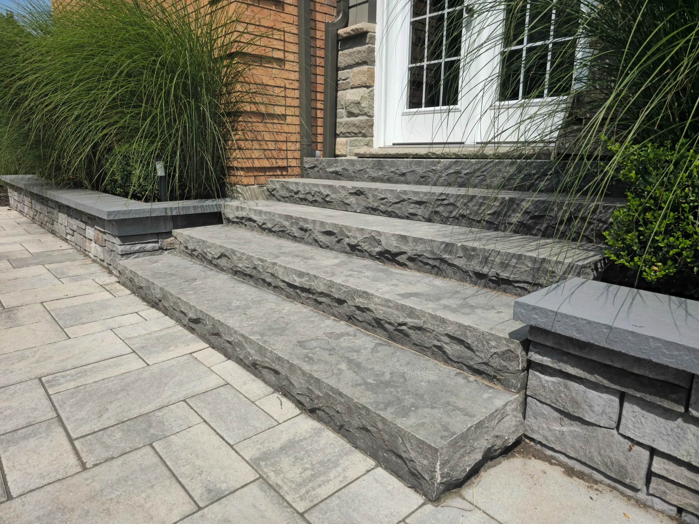 Natural stone steps and architectural masonry London Ontario