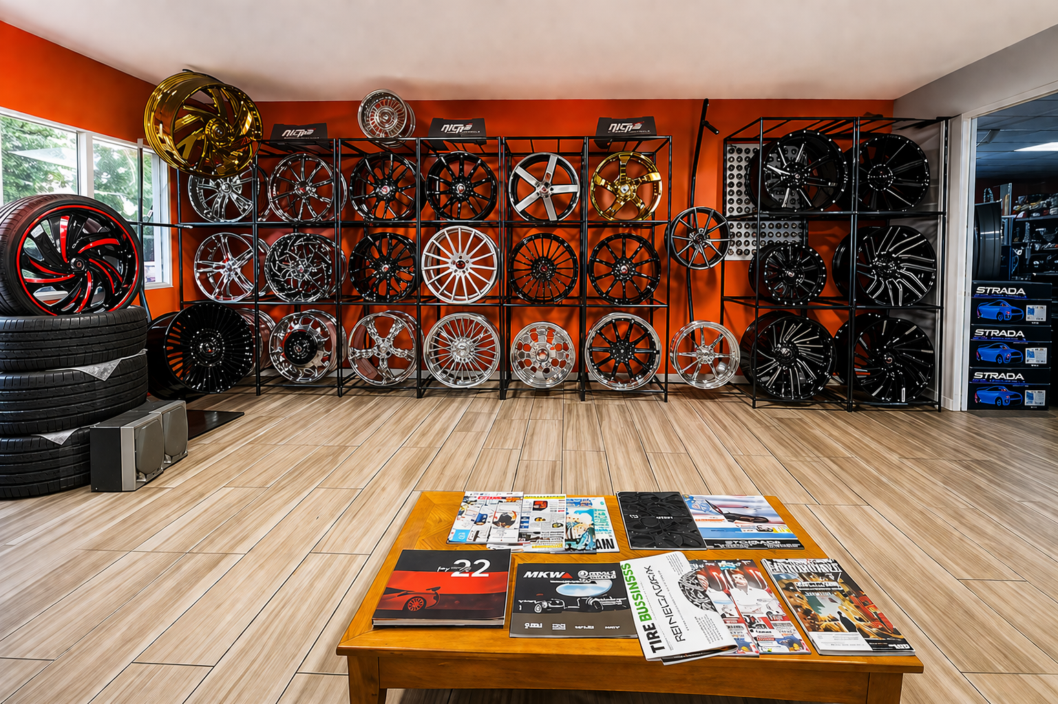 Premium Tire and Custom Wheel Showroom