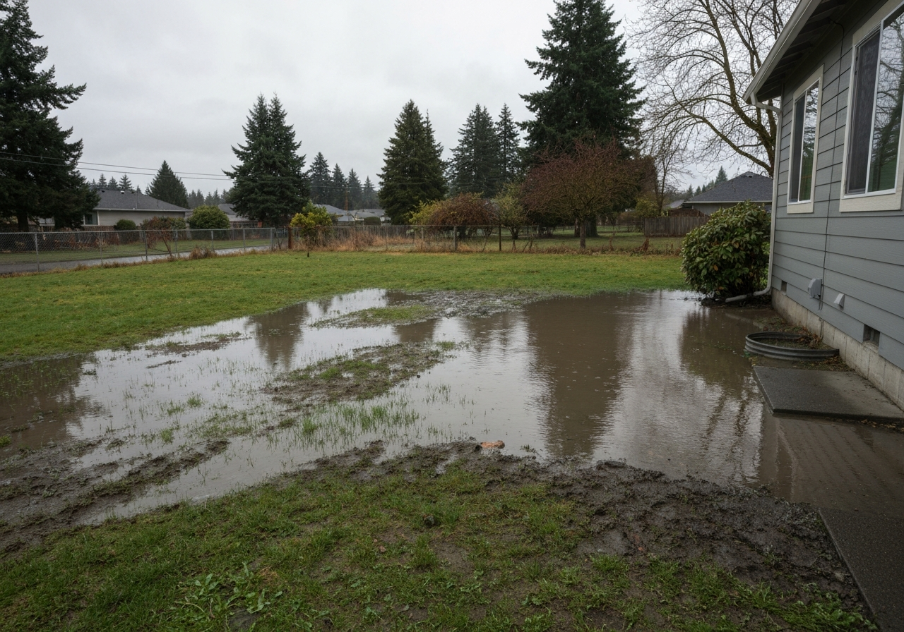 Yard drainage Puyallup WA