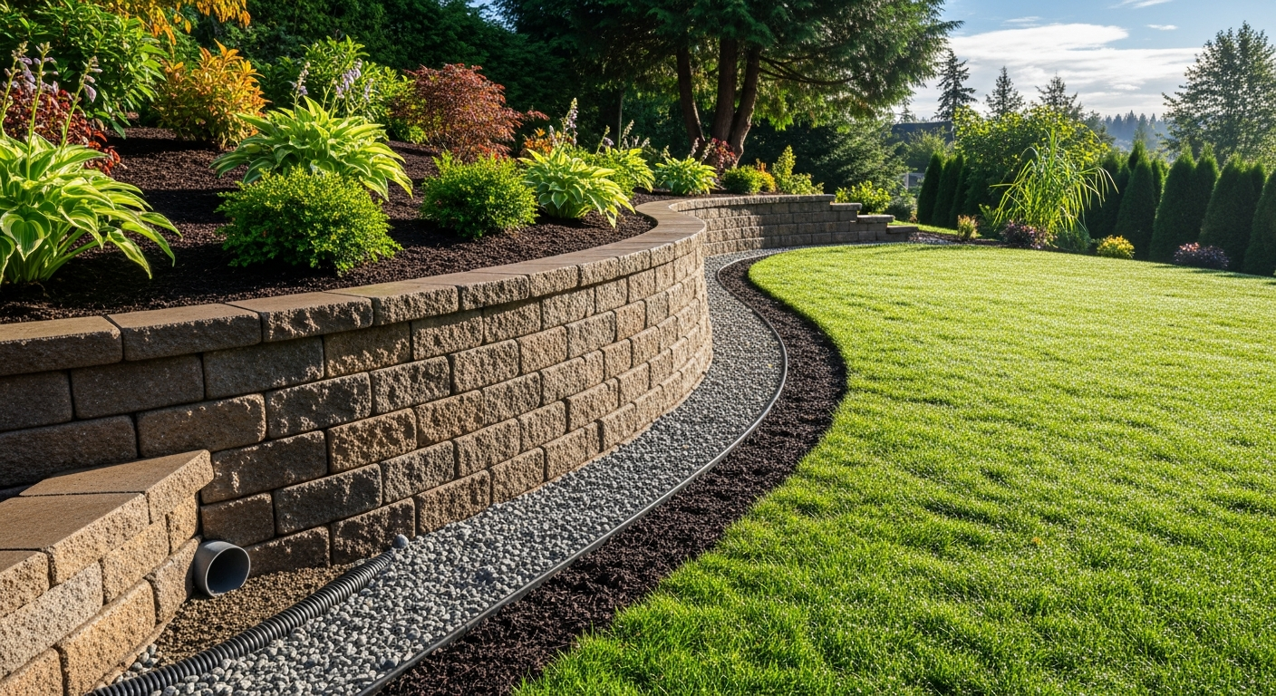 French drain installation Buckley WA