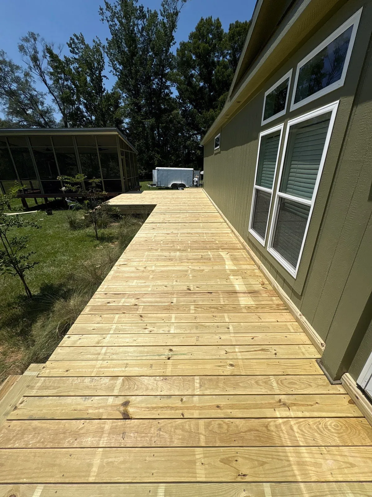 Custom Wood Porch in Northwest Louisiana