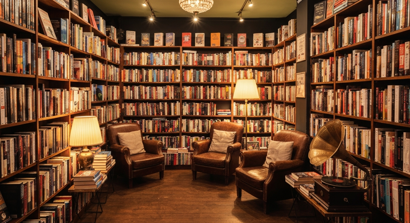 Dusty Bookshelf