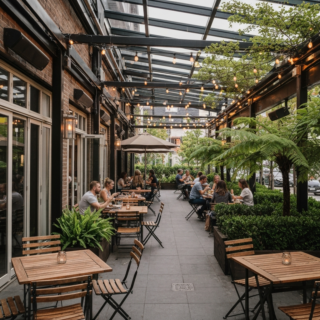 Outdoor dining in Lawrence