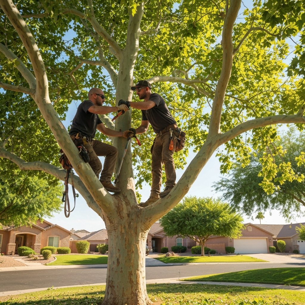 Detailed tree trimming service