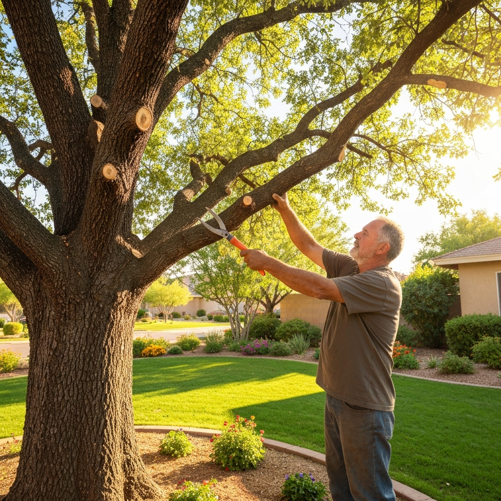 Professional tree trimming in Arizona