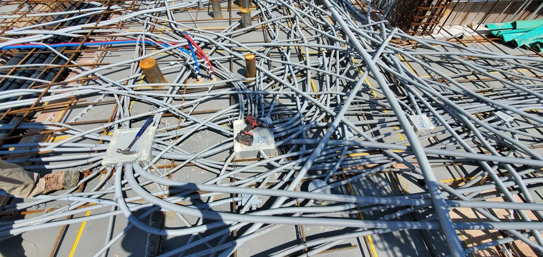 Messy Outdated Conduit Installation