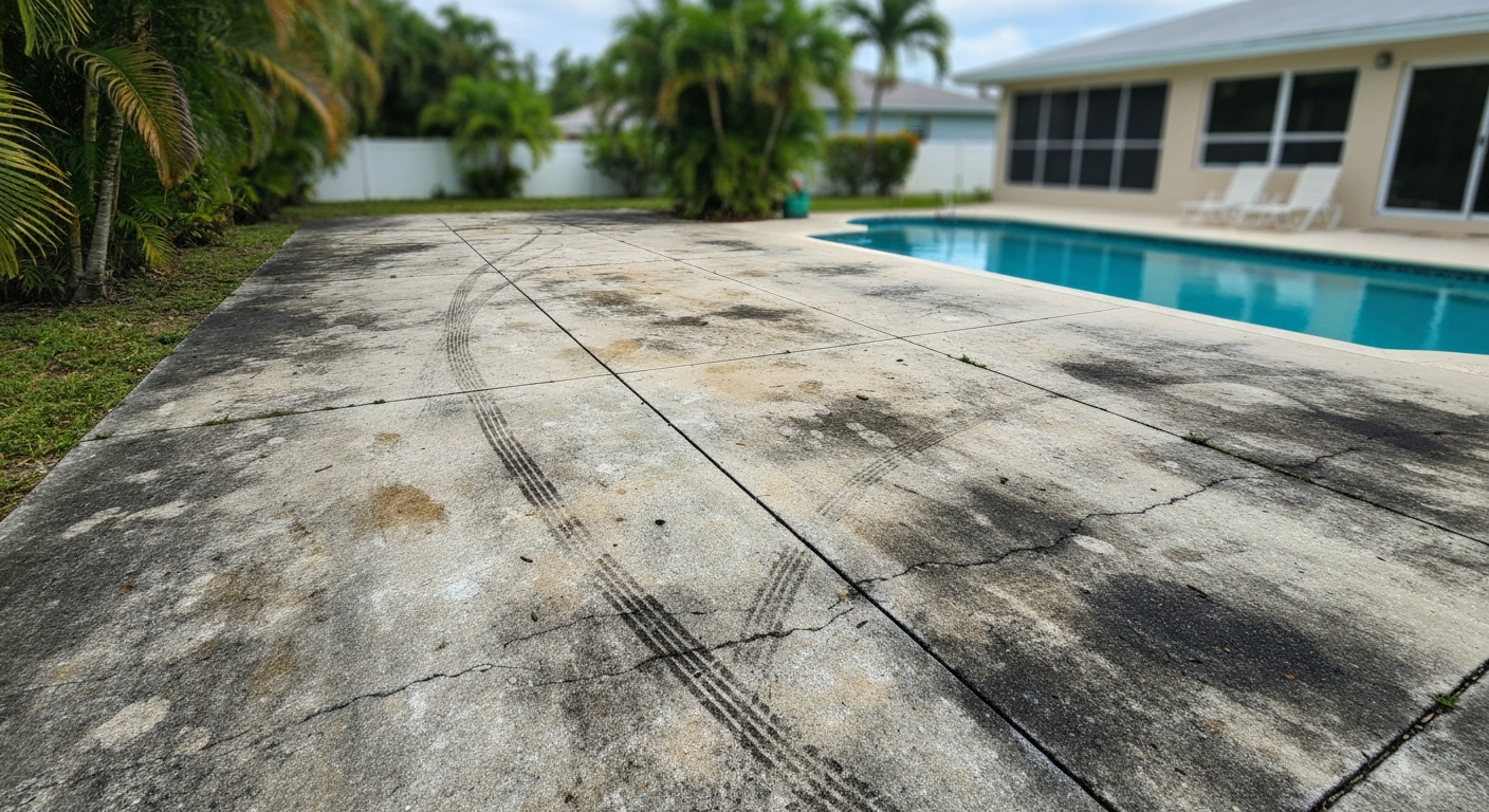 Driveway Restoration Before