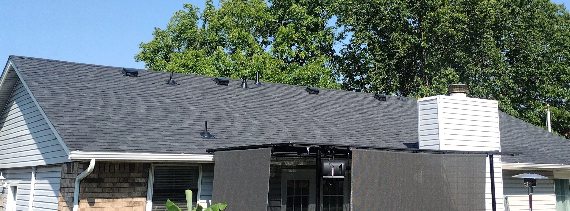 New architectural shingle roof replacement on a home in Sapulpa, OK