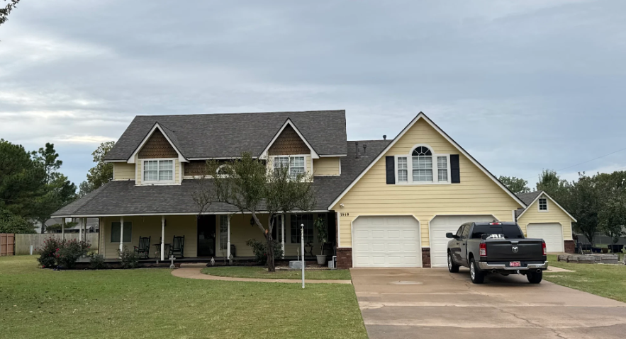 Owasso home full exterior restoration including roofing and siding