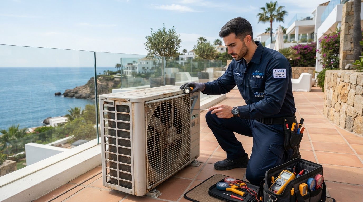 How the Salty Coastal Environment Affects Your Outdoor AC Unit in Marbella