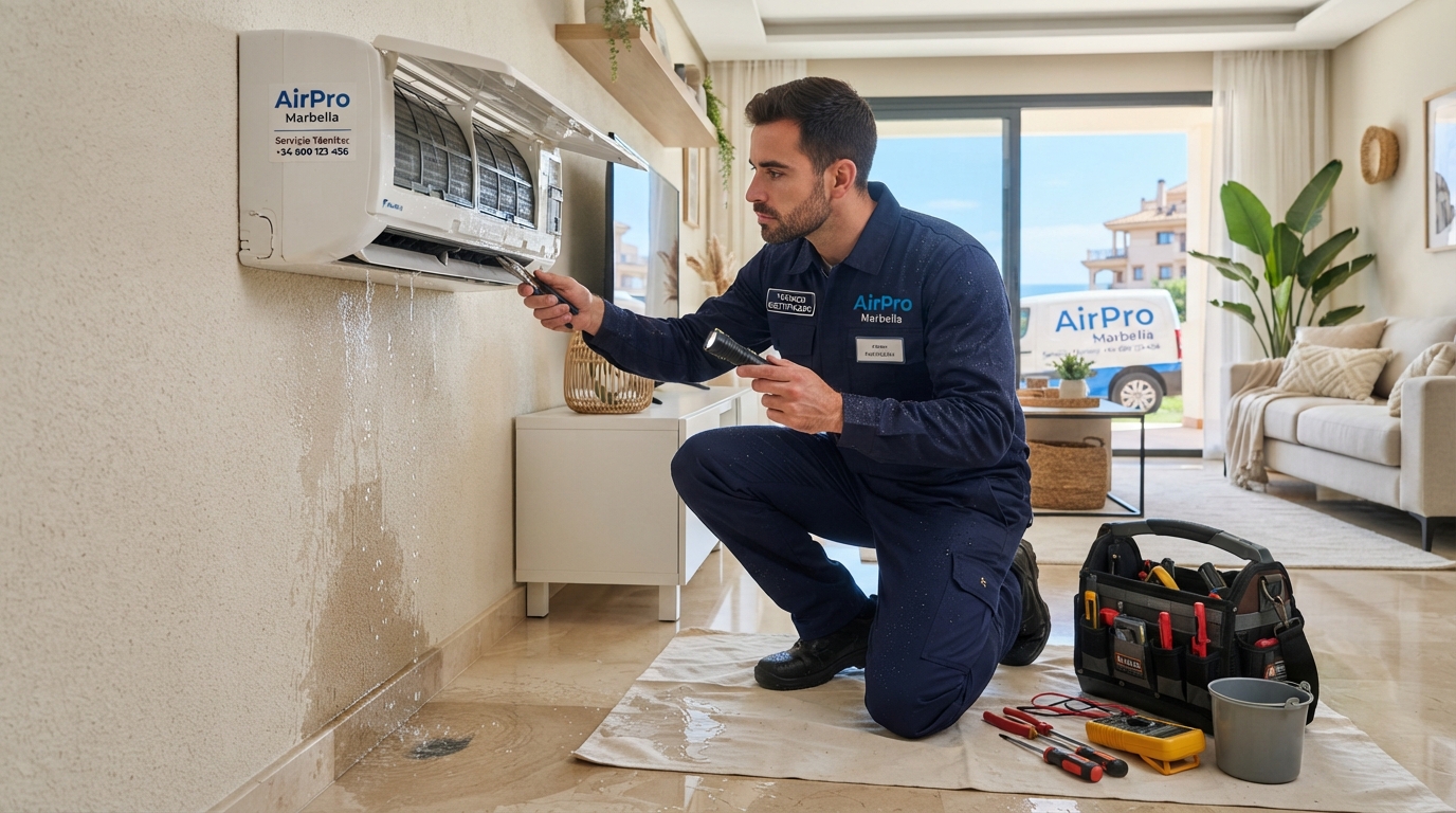 AC Leaking Water During Humid Periods in Marbella