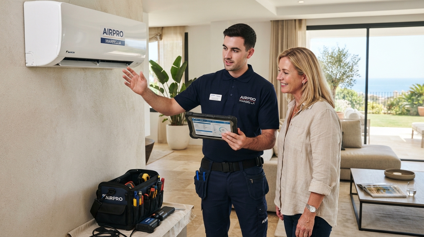 How to Prepare for an English-Speaking Air Conditioning Engineer Visit in Marbella