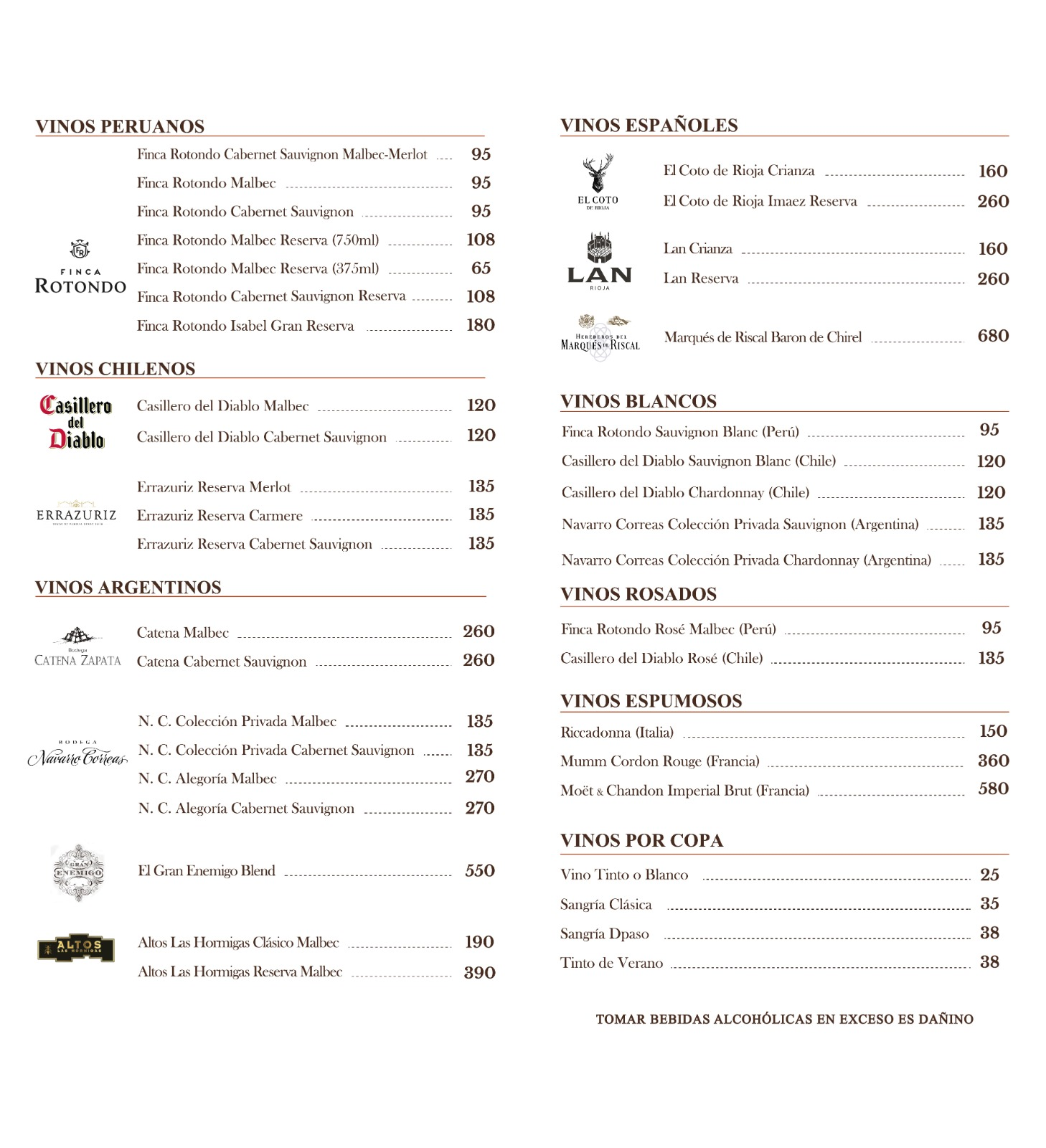 Vinos & Espumosos — Dpaso