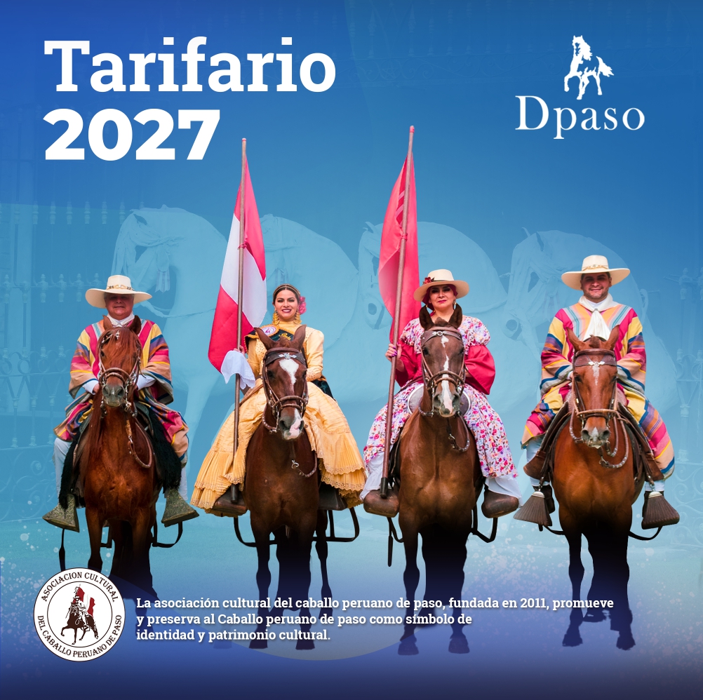 Tarifario 2027 Dpaso — Chalanes del Caballo Peruano de Paso