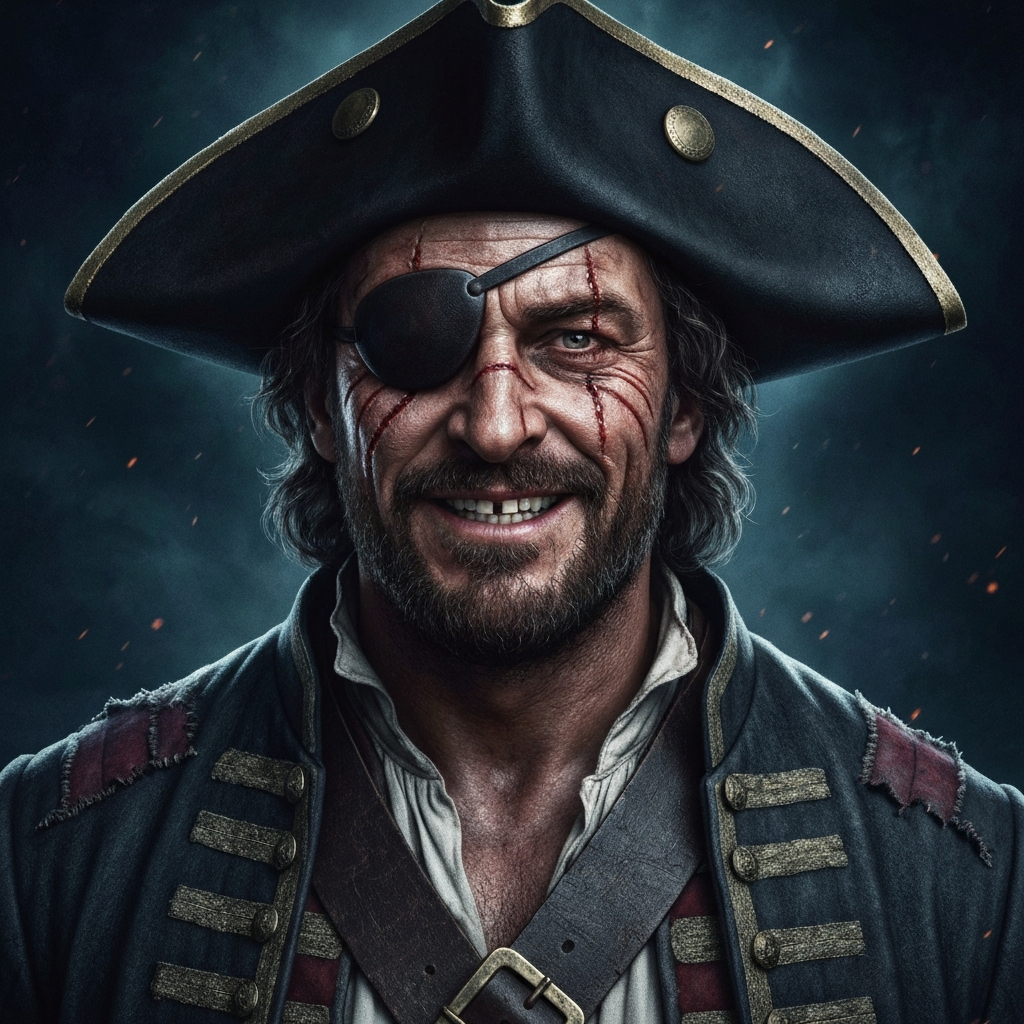 Portrait of William Kidd, known as Captain Kidd
