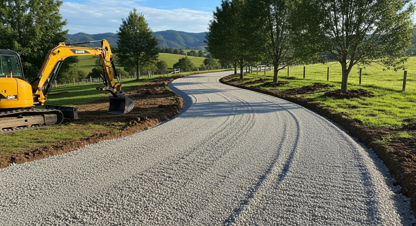 Driveway gravel extension