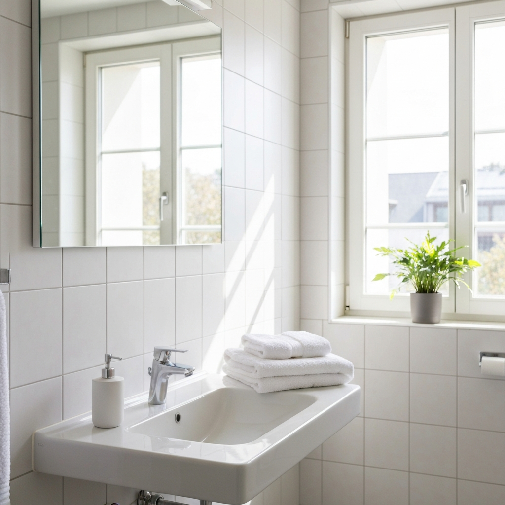 Monthly bathroom maintenance cleaning