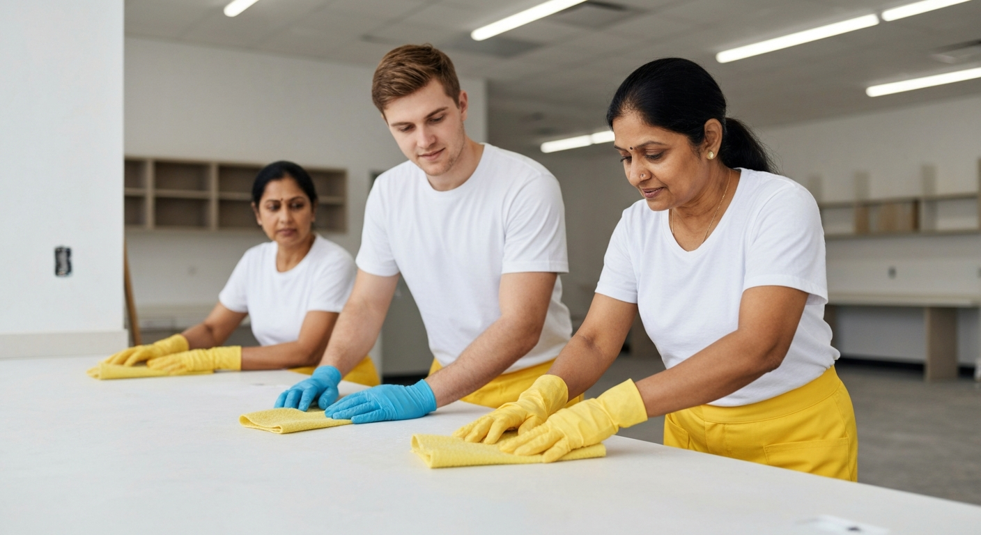 Post-construction cleaning