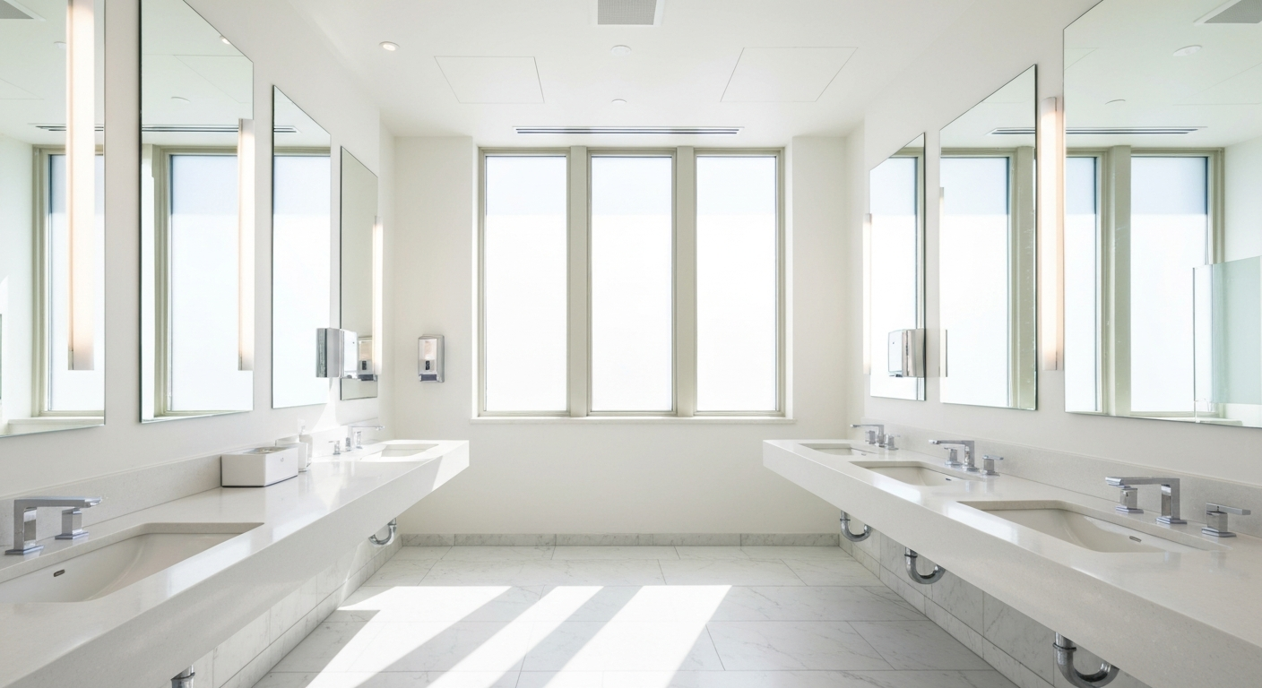 Pristine modern restroom
