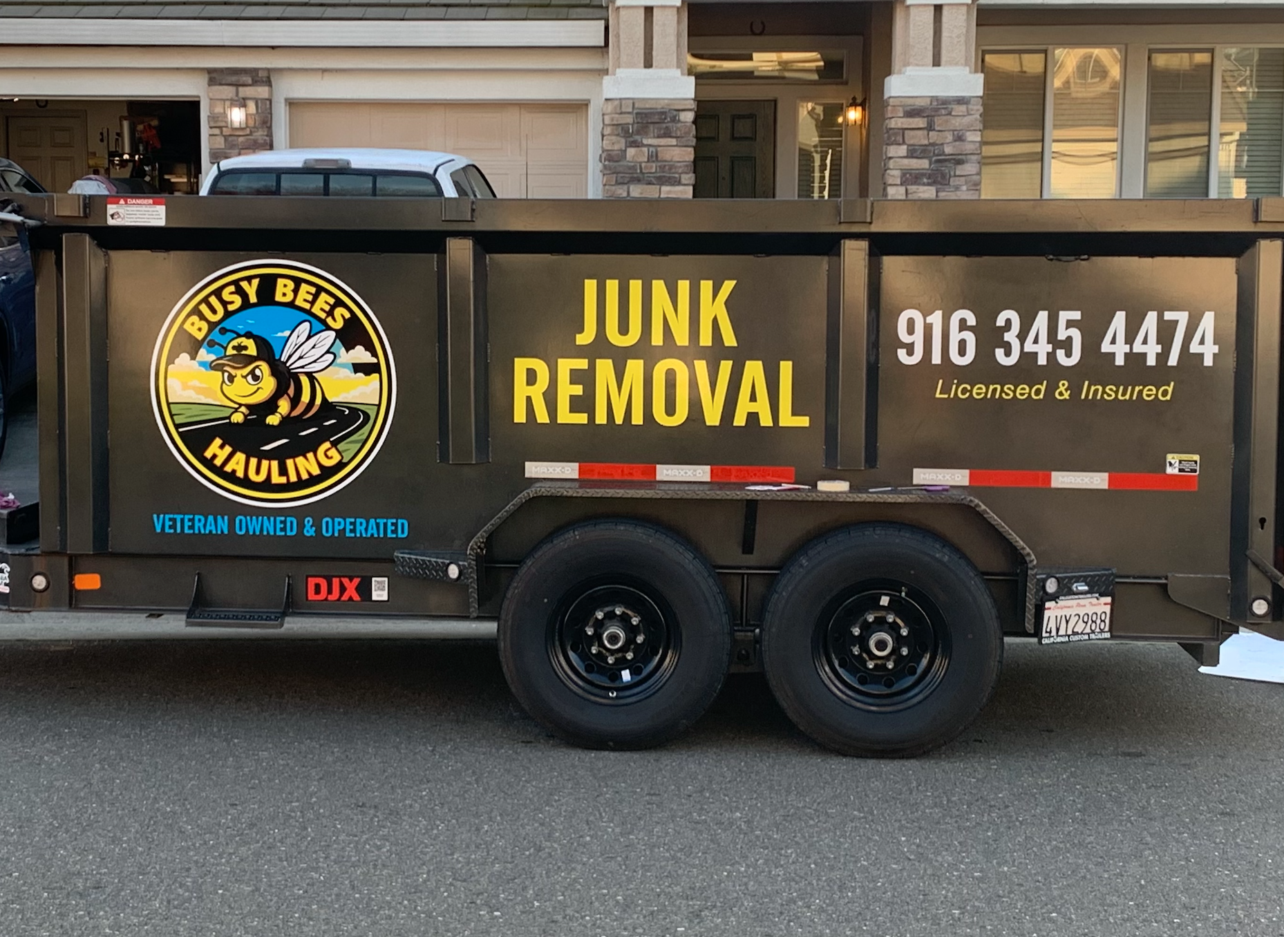 Busy Bees Hauling trailer