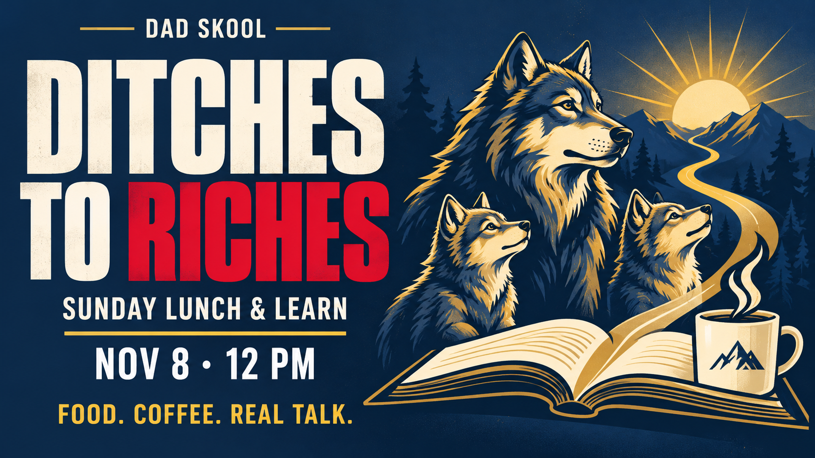 Ditches to Riches: Sunday Lunch & Learn