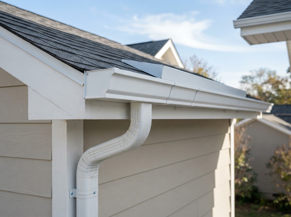 Seamless gutter installation in Bloomington, IL