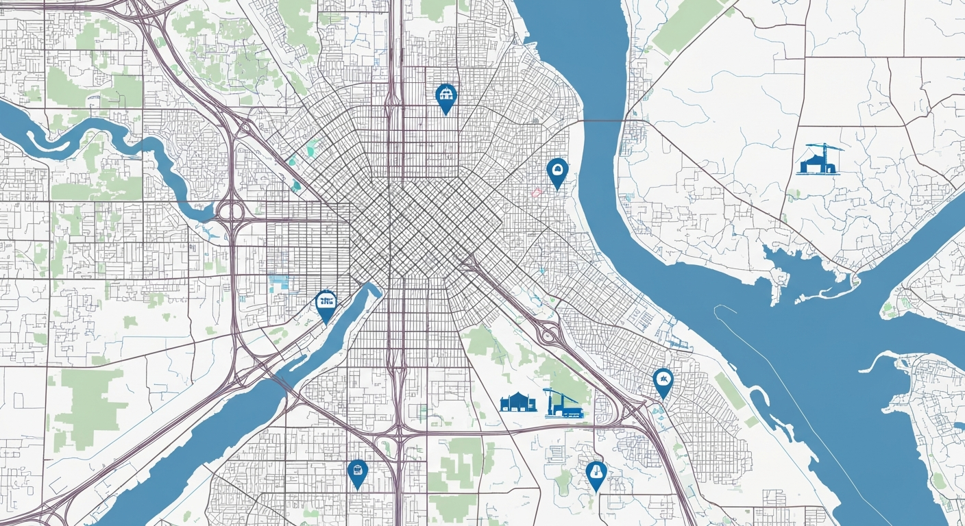 Jacksonville Service Area Map