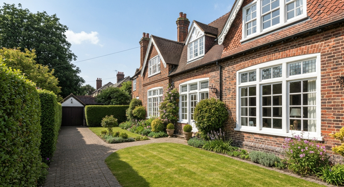 Traditional residential home in Hemel Hempstead ready for professional window cleaning