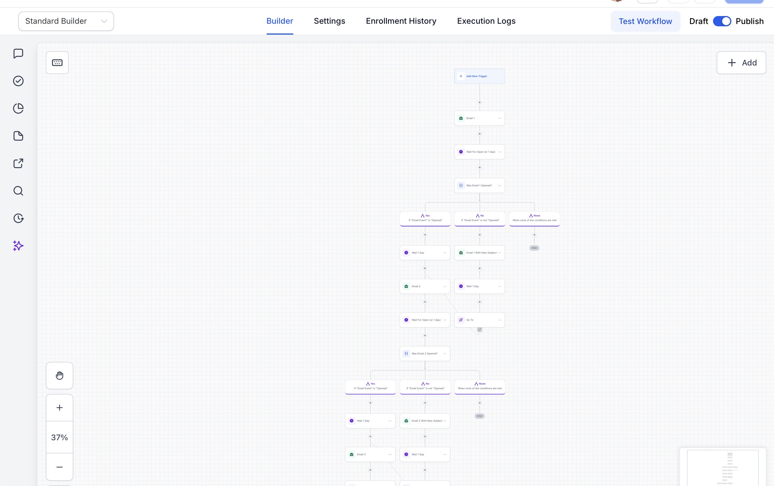 Visual Workflow Builder