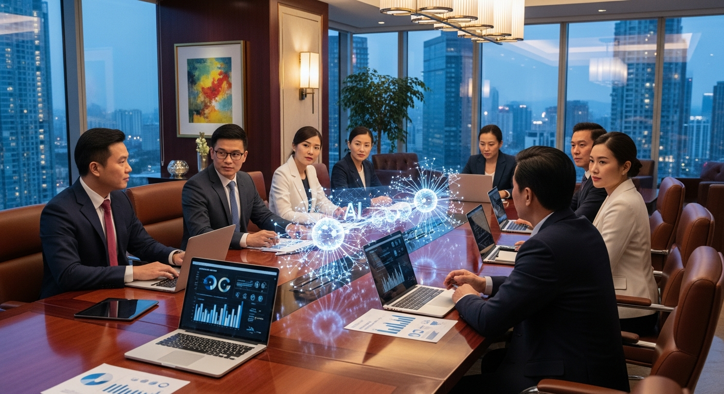 Lãnh đạo thảo luận chiến lược AI