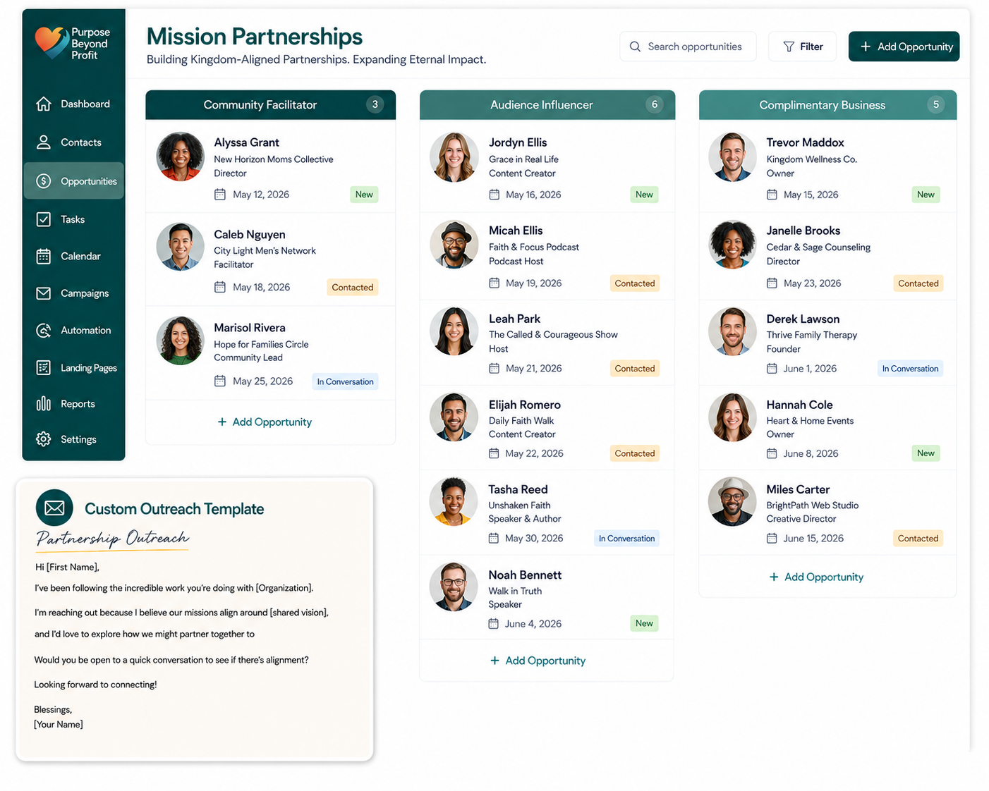 1. Visibility through Mission Partnerships screenshot