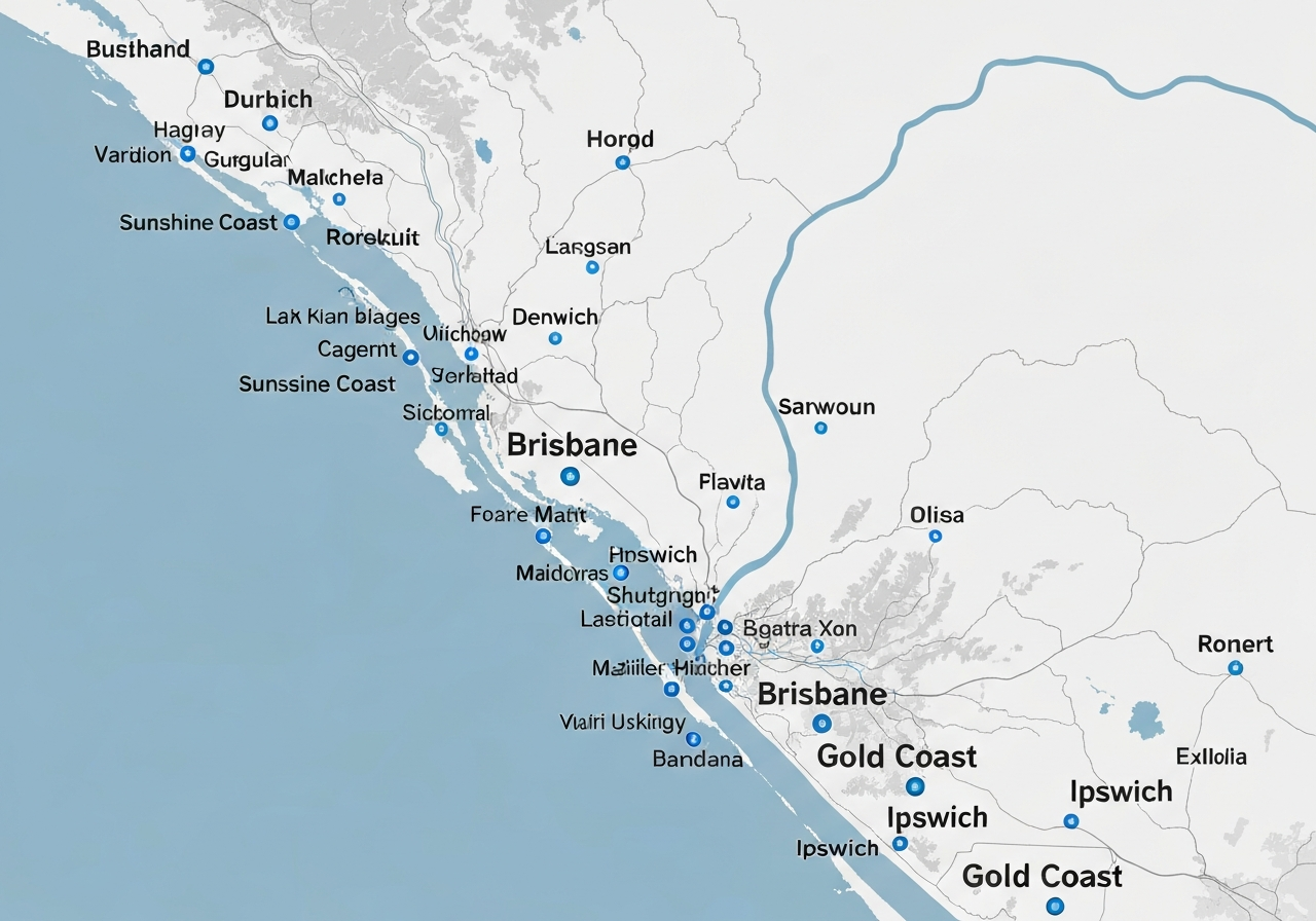 SEQ Service Area Map