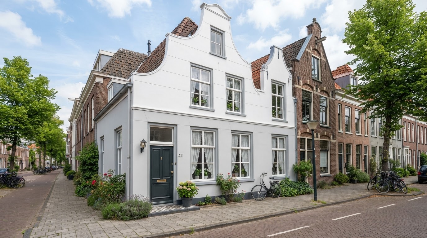 Vers geschilderde Nederlandse woning — Bouwbedrijf Denkers