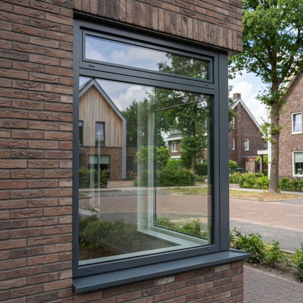 Modern aluminium kozijn op een Nederlandse woning